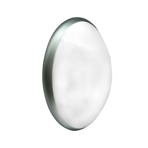 Class Oval 280 E27 Outdoor Garden Wall Light Silver 75W