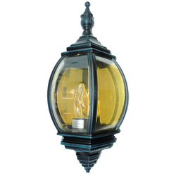 Lantern Outdoor Garden Wall Light 240V 100W Black Green