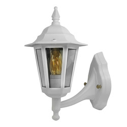 Lantern Up Outdoor Garden Wall Light 240V 30W White