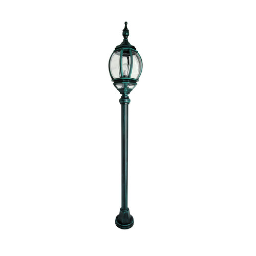Lantern Lamp Post Short 240V 100W Black Green