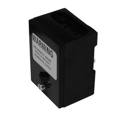 Insulated Single Pole Henley Connector Block 60A Black 4x25mm² Cable Size