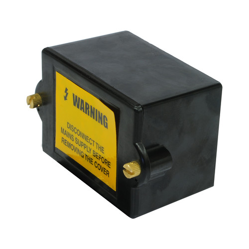 Insulated Double Pole Henley Connector Block 100A Black 3x25mm² & 2x16mm² Cable Size