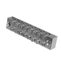 8-Way Double Pole Earth Terminal Block Brass 2 x 25mm² 6 x 16mm² Conductor