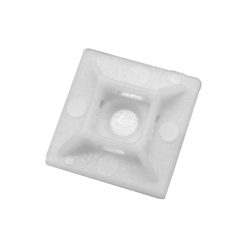 Cable Tie Bases White 25 x 25mm