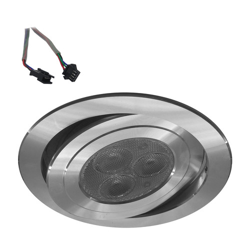 Contour Round RGB 350mA Add-On 9W Brushed Aluminium