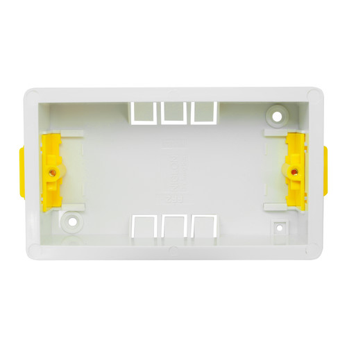 Double Plate Plasterboard Back Box Plastic 35mm
