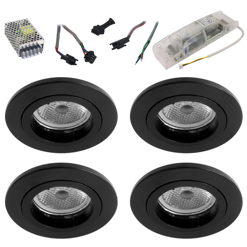Contract Fixed RGB Slave 4 Black 16W