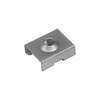 Oval Channel Extrusion Clip Chrome