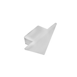 Flush 45° Surface Endcap Grey