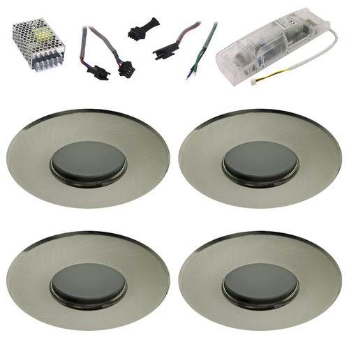 Shower RGB Slave Kit 4 16W Nickel/Frosted