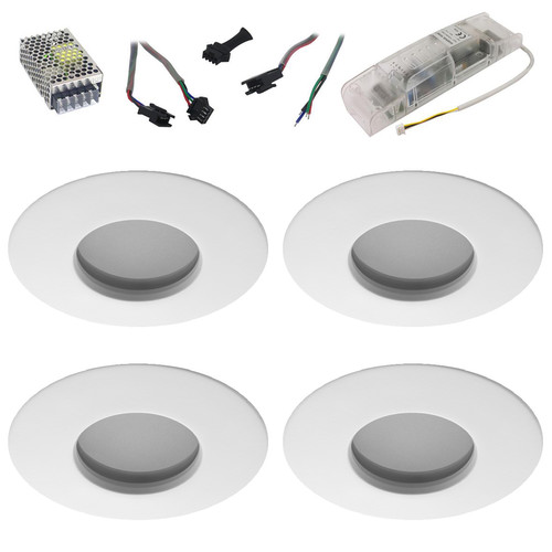 Shower RGB Slave Kit 4 16W White / Frosted