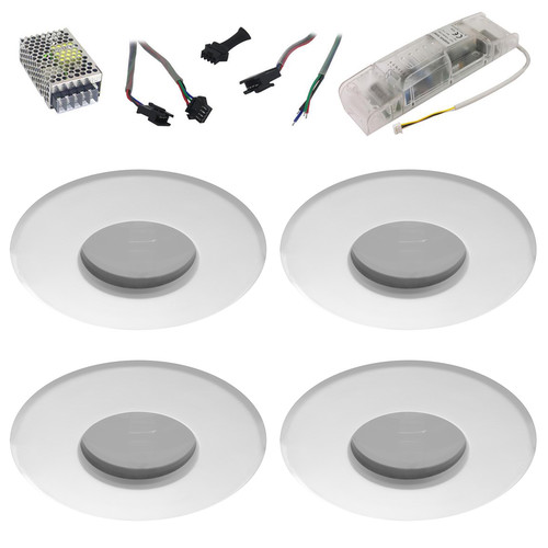 Shower RGB Slave Kit 4 16W White / Clear