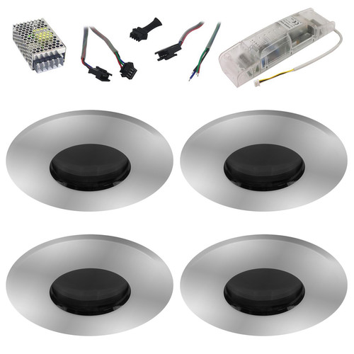 Shower RGB Slave Kit 4 16W Chrome/Clear