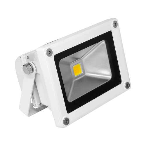 LED White Floodlight 240V 10W (=100W) 3000K Warm White