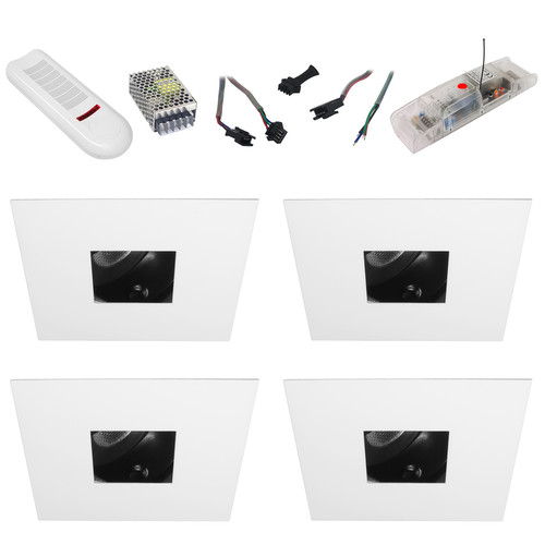 Invisible Tilt Square RGB Master 4 16W White