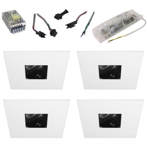 Invisible Tilt Square RGB Slave 4 16W White