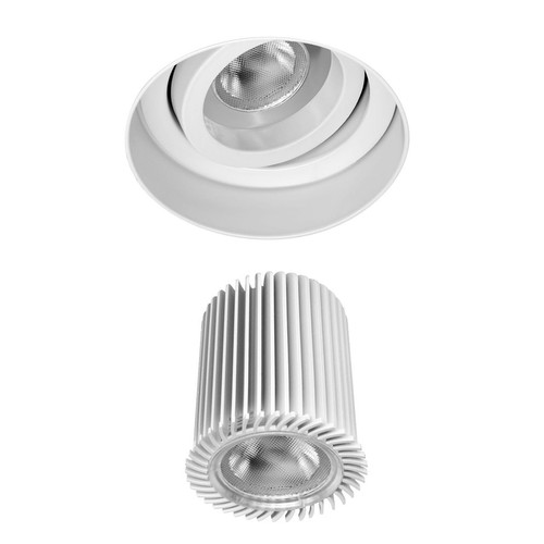 Trimless Round Downlight RGB LED Module 9W RGB White