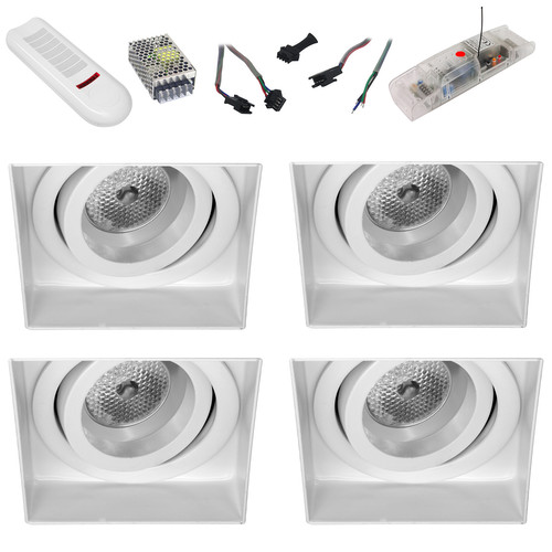 Trimless Square RGB Master 4 16W White