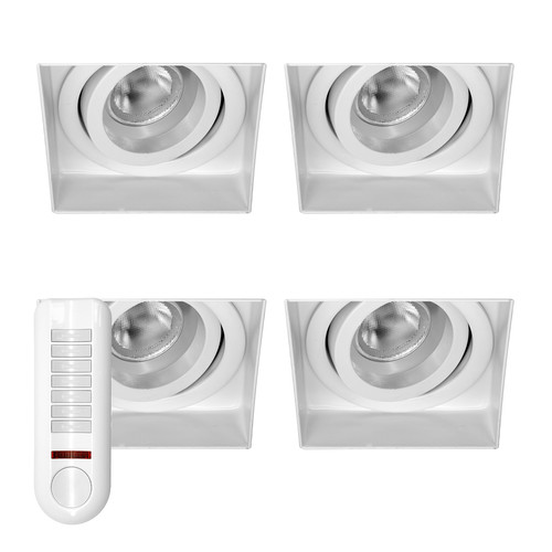 Trimless Square Downlight RGB LED Module Kit 36W RGB White