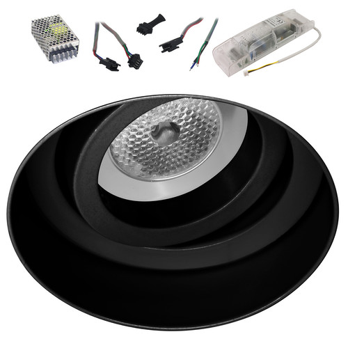 Trimless Round RGB Slave 1 4W Black