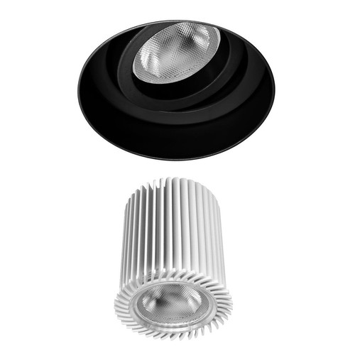 Trimless Round Downlight RGB LED Module 9W RGB Black