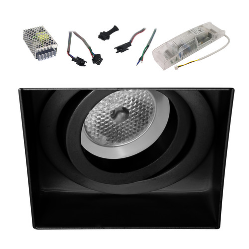 Trimless Square RGB Slave 1 4W Black
