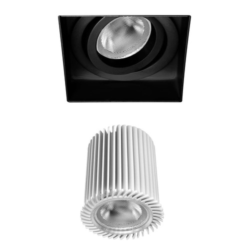 Trimless Square Downlight RGB LED Module 9W RGB Black