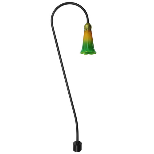 Tulipo Spike 12V Black (Amber / Green Glass) 20W