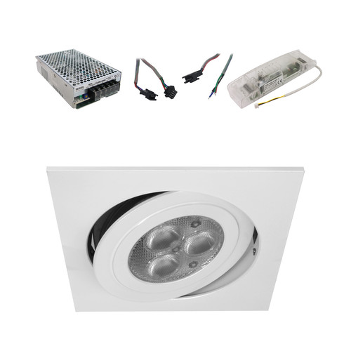 Contour Square RGB 350mA Slave 1 9W White
