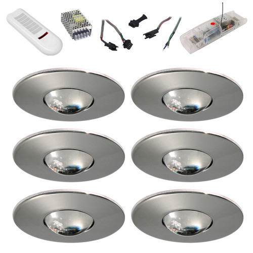 Crystal Ice Bubble RGB 350mA Master 6 18W Chrome