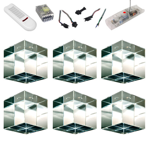 Crystal Ice Cube RGB 350mA Master 6 18W Chrome