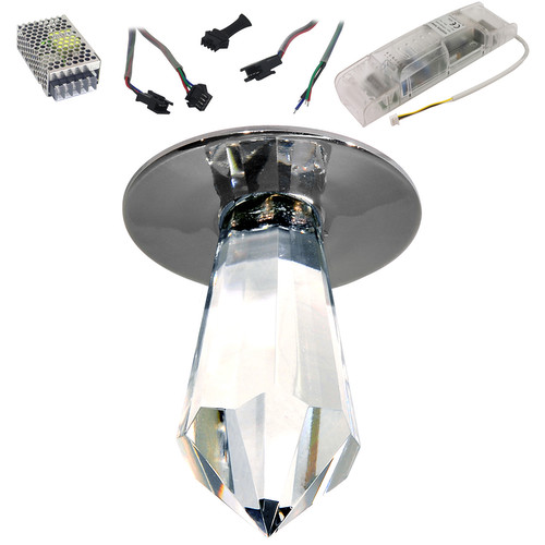 Crystal Icestar Large RGB 350mA Slave 1 3W Chrome