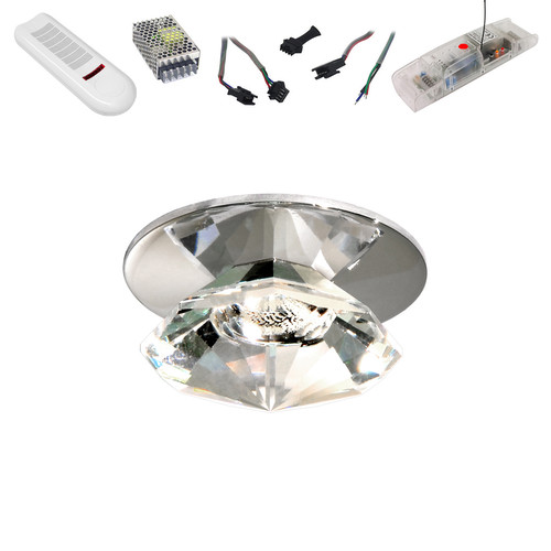 Crystal Icestar Small RGB 350mA Master 1 3W Chrome