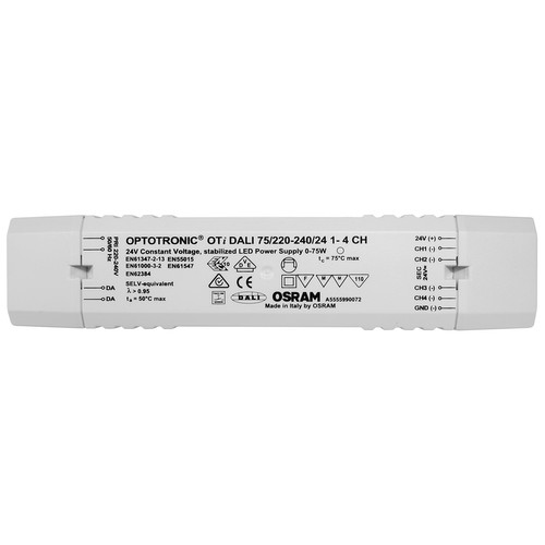 DALI-1 Dimmable LED Driver Optotronic Oti (Constant Voltage) 240V/24V 75W 24V/240V