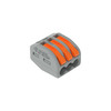 WAGO 3-Way Lever Splicing Terminal Connector (0.08-4 mm²) Grey