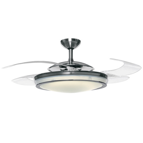 Fanaway Retractable Blade Ceiling Fan Polished Chrome 1220mm