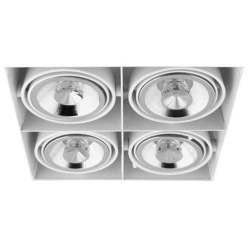 Grid Trimless Quadruple AR70 Downlight 12V 4 x 50W White