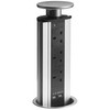 Pop-Up Socket - With USB 240V 13A Silver