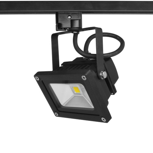 LED Track Floodlight 240V 10W (=100W) 3000K Warm White