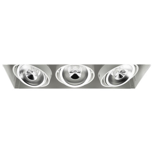 Grid Trimless Triple AR70 Downlight 12V 3 x 50W White