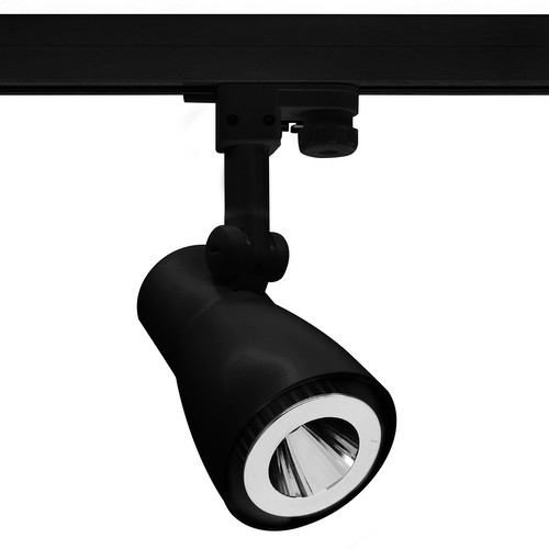 Long Nose Three Circuit Track Spotlight 240V 50W Black
