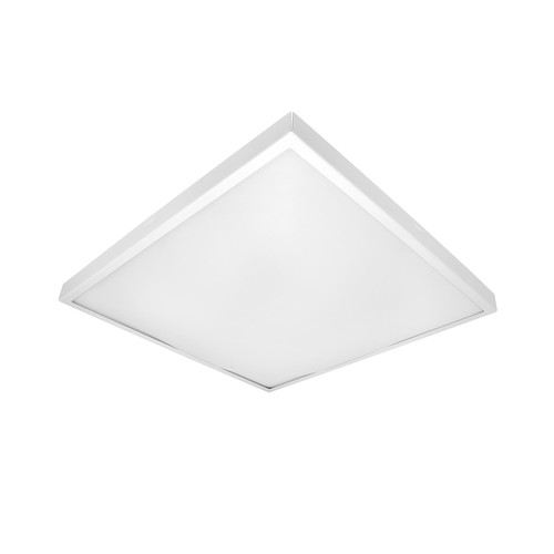 Slim Square ES Flush Mount Ceiling Light 240V White 2 x 60W