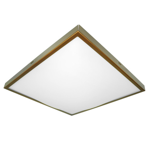 Slim Square 2D Flush Mount Ceiling Light 240V Bronze 28W