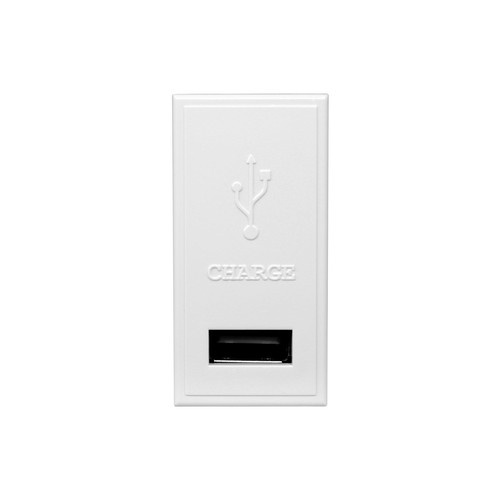 Euro USB-A Charger Modules USB White