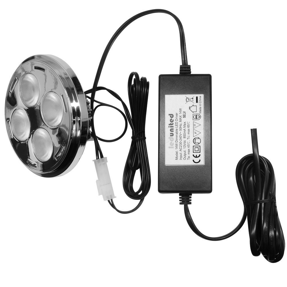 Optic AR111 LED 14W 950lm Dimmable Lamp Incl. Driver 45° 2700K Warm White — view 3