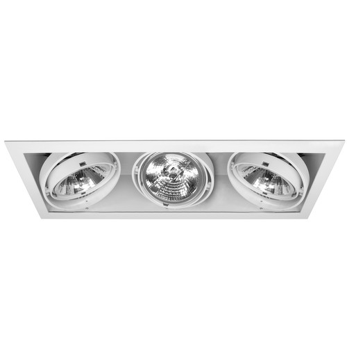 Grid Triple Downlight QR111 12V 3 x 75W White