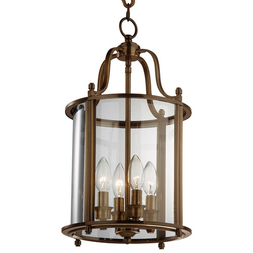 Frame Pendant 240V Antique Brass 4 x 60W