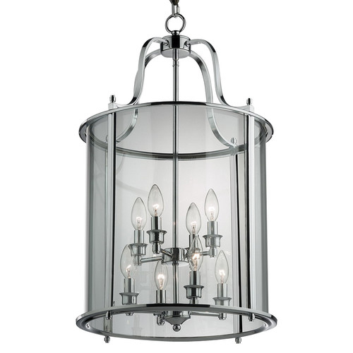 Frame Pendant 240V Chrome 8 x 60W