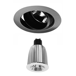 Elegant Adjustable Downlight LED Reality GU10 Warm White (3000K) 7W (=75W) 45°