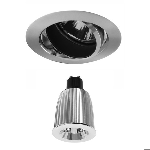 Elegant Adjustable Downlight LED Reality GU10 Warm White (3000K) 7W (=75W) 45°